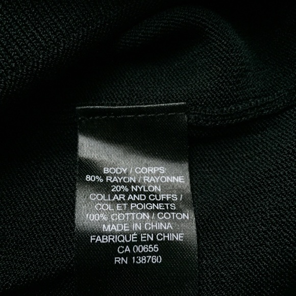 RW&CO Women's Black Top with detachable Collar - Picture 12 of 12